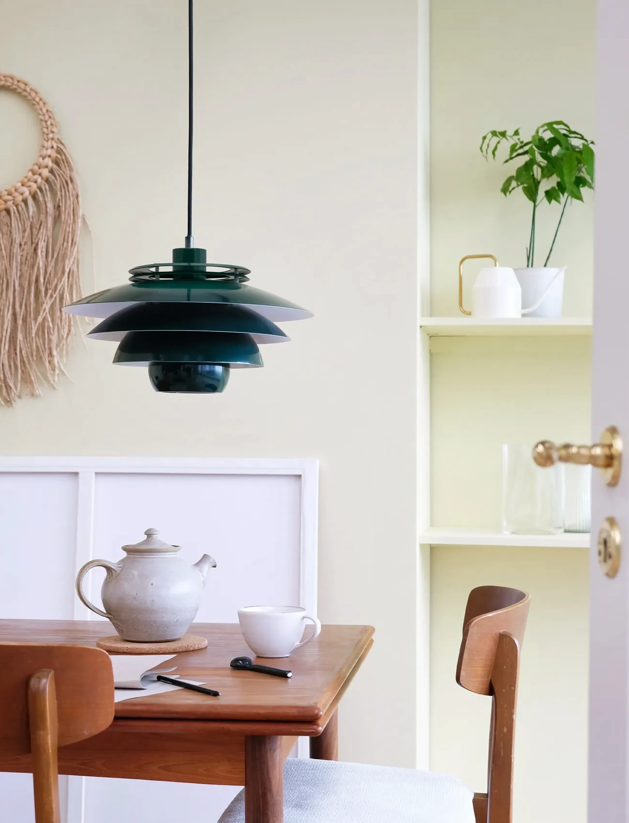 Dyberg Larsen Ejka Mørkegrøn Pendel, One Size, Ceiling Lamps, Grün - Pendant Homeware