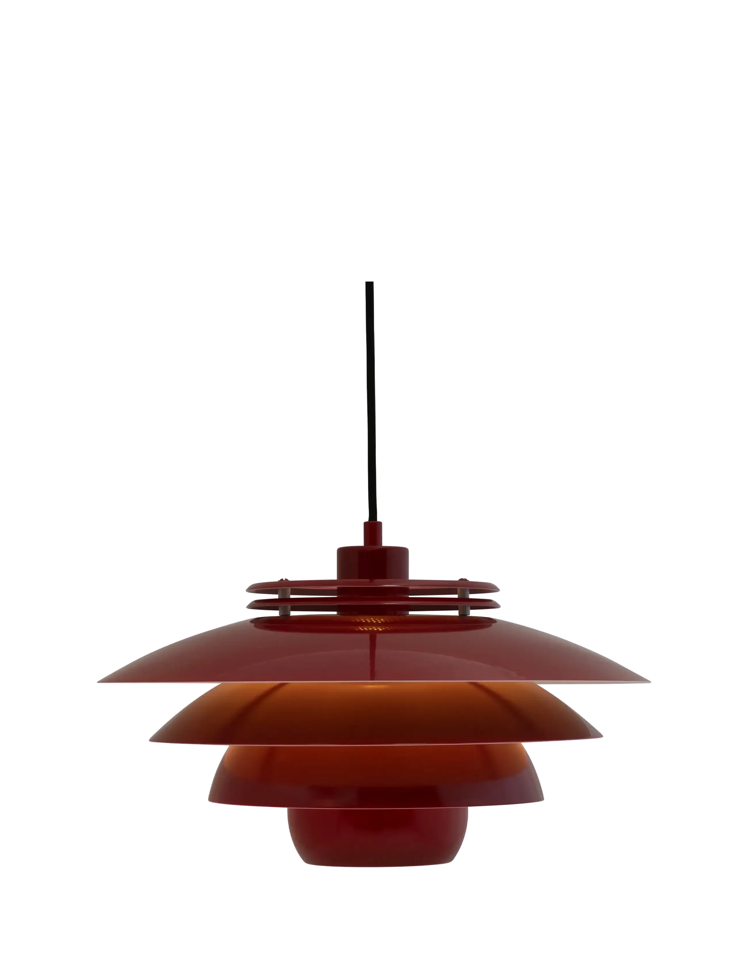 Dyberg Larsen - Ejka dark red pendel - rippvalgustid - dark red - 2