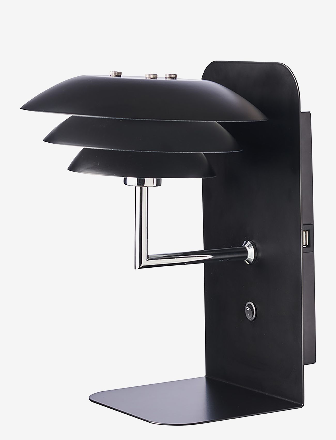 Dyberg Larsen - DL20 USB Shelf  - wall lamps - matt black - 0