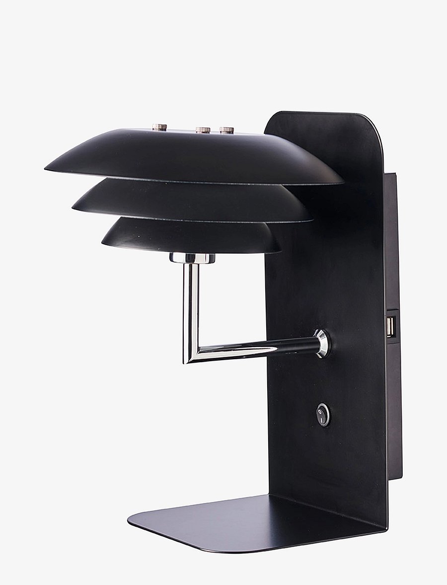 Dyberg Larsen - DL20 USB Shelf Lamp - wandleuchten - matt black - 0
