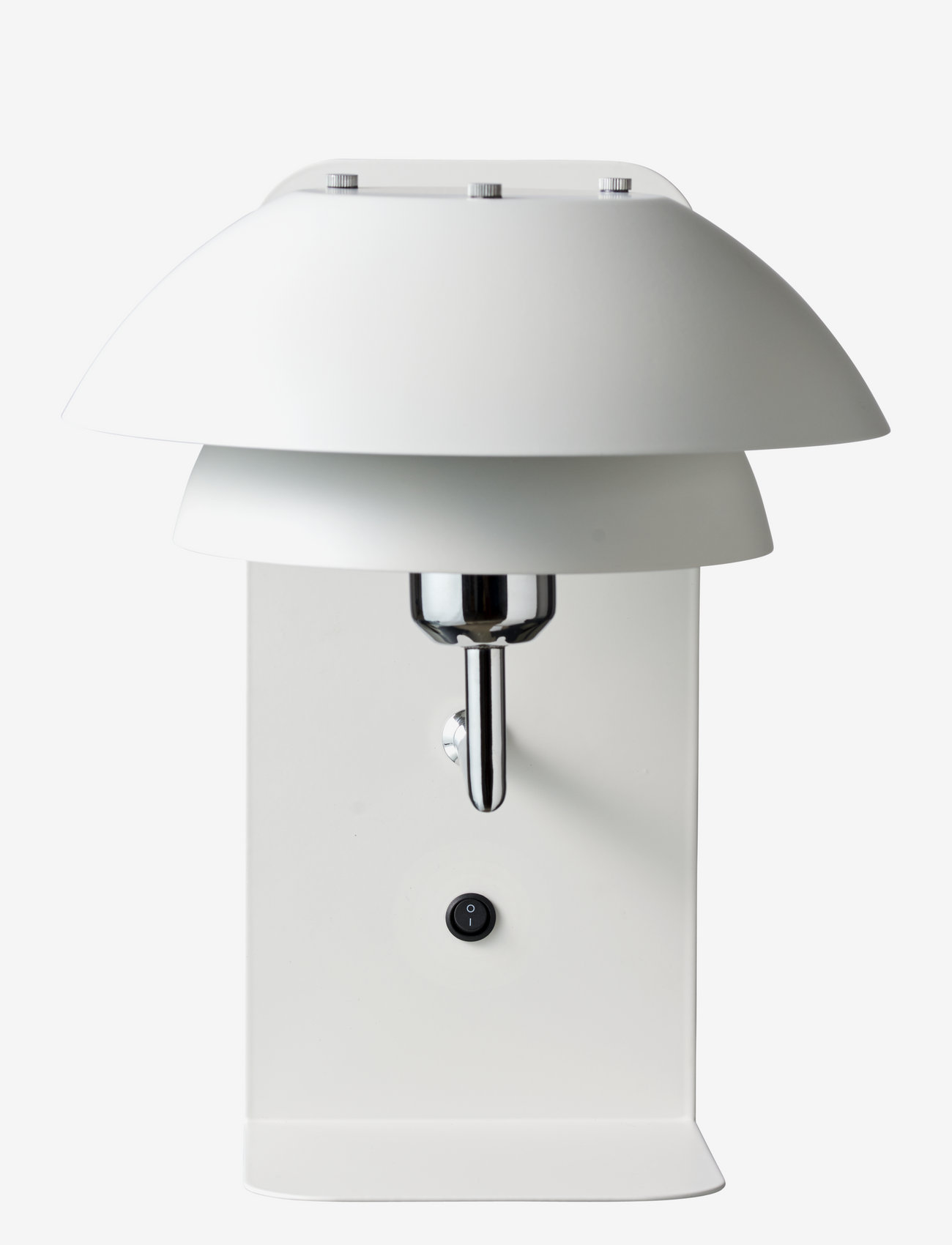 Dyberg Larsen - Parma Wall lamp - vegglamper - white with chrome - 0