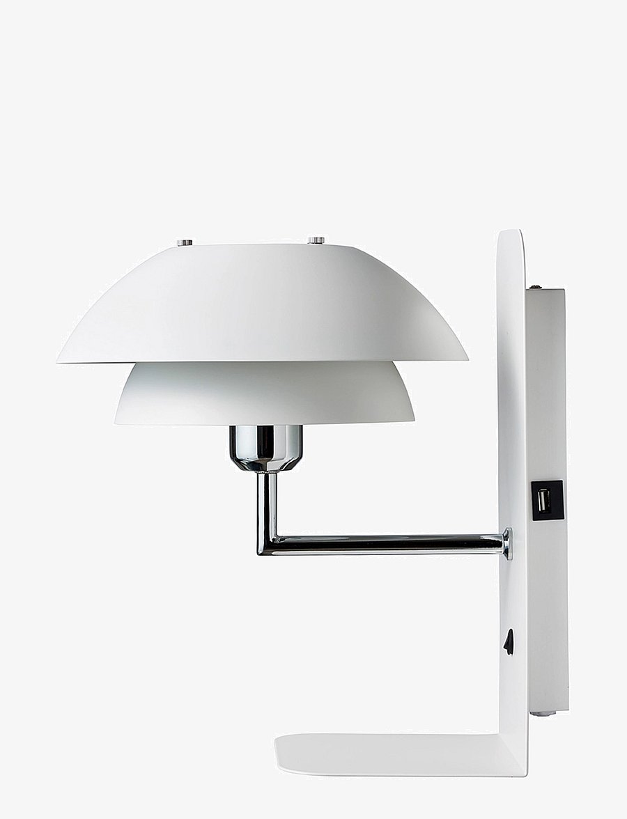 Dyberg Larsen - Parma Wall lamp - wandleuchten - white with chrome - 1