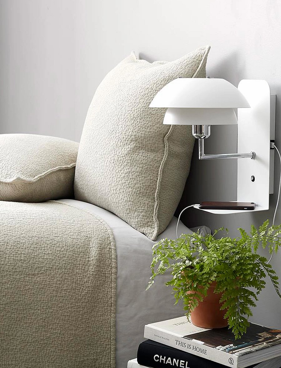Dyberg Larsen - Parma Wall lamp - wandleuchten - white with chrome - 0