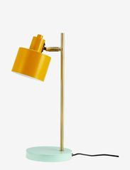 Dyberg Larsen - Ocean Table Lamp Curry/Brass/Turquoise - schreibtisch- & tischlampen - curry/brass/turquoise - 0