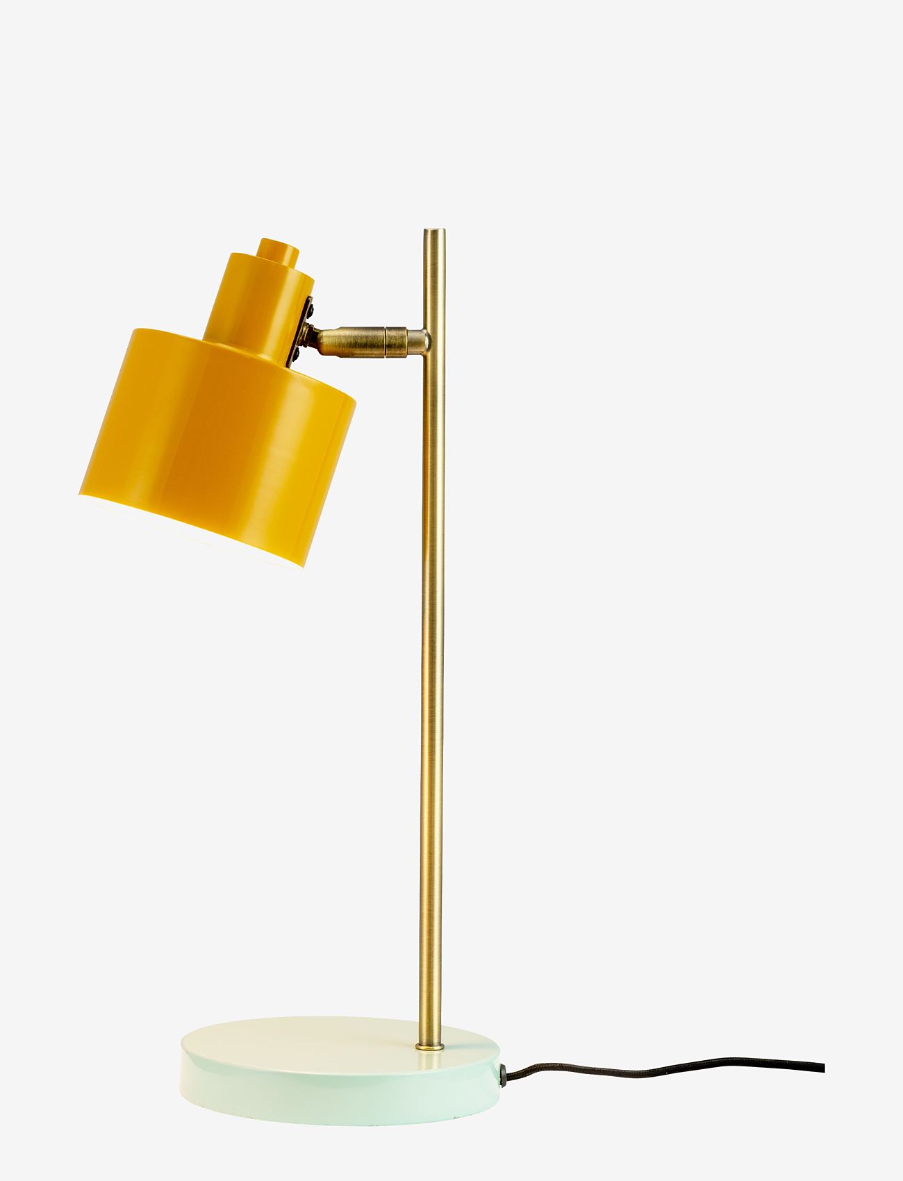 Dyberg Larsen - Ocean Table Lamp Curry/Brass/Turquoise - schreibtisch- & tischlampen - curry/brass/turquoise - 1