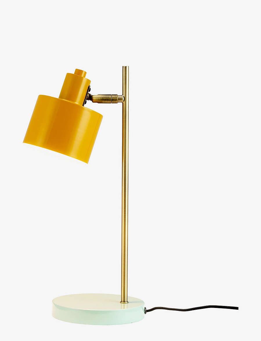 Dyberg Larsen - Ocean Table Lamp Curry/Brass/Turquoise - schreibtisch- & tischlampen - curry/brass/turquoise - 2