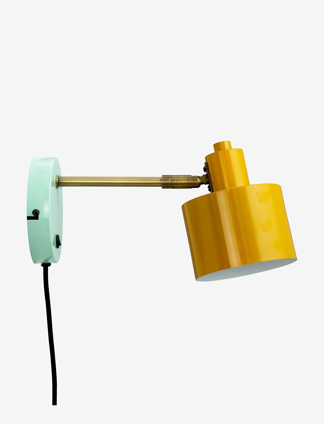 Dyberg Larsen - Ocean karry/ messing/ turkis væglampe - osta hinna alusel - curry/ brass/ turquoise - 0