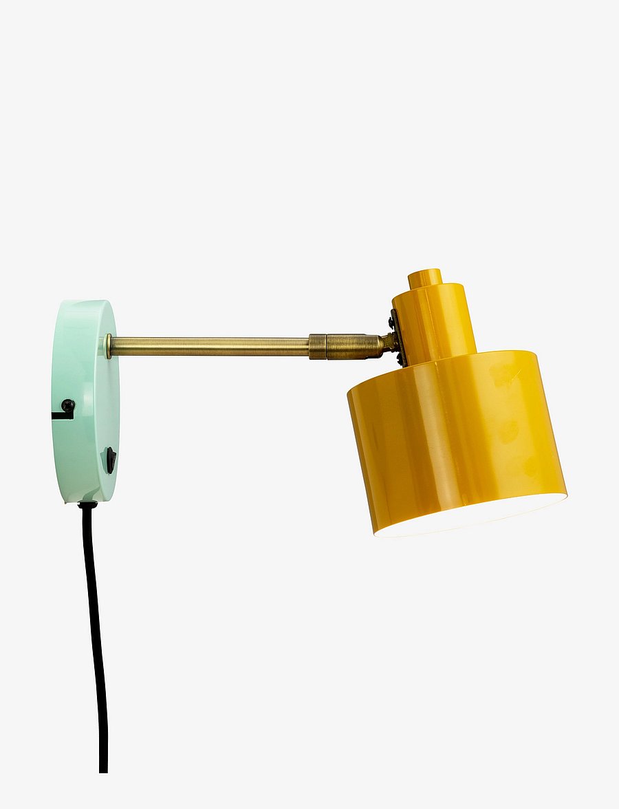 Dyberg Larsen - Ocean karry/ messing/ turkis væglampe - seinalambid - curry/ brass/ turquoise - 2