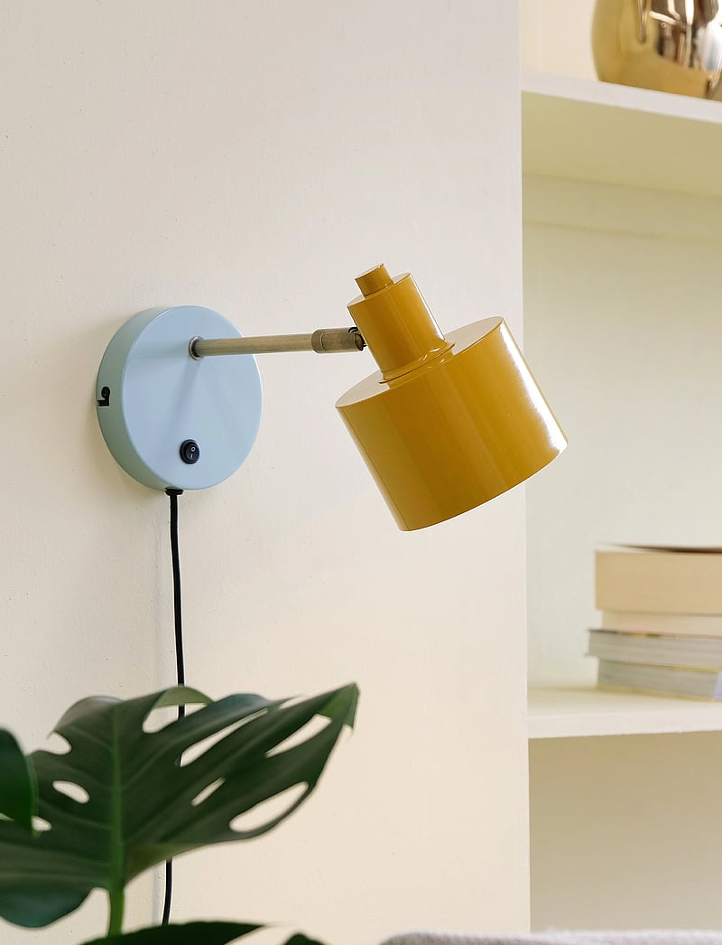 Dyberg Larsen - Ocean karry/ messing/ turkis væglampe - osta hinna alusel - curry/ brass/ turquoise - 5