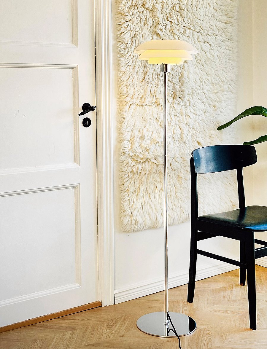 Dyberg Larsen - DL31 Opal Floor Lamp - põrandalambid - white - 0