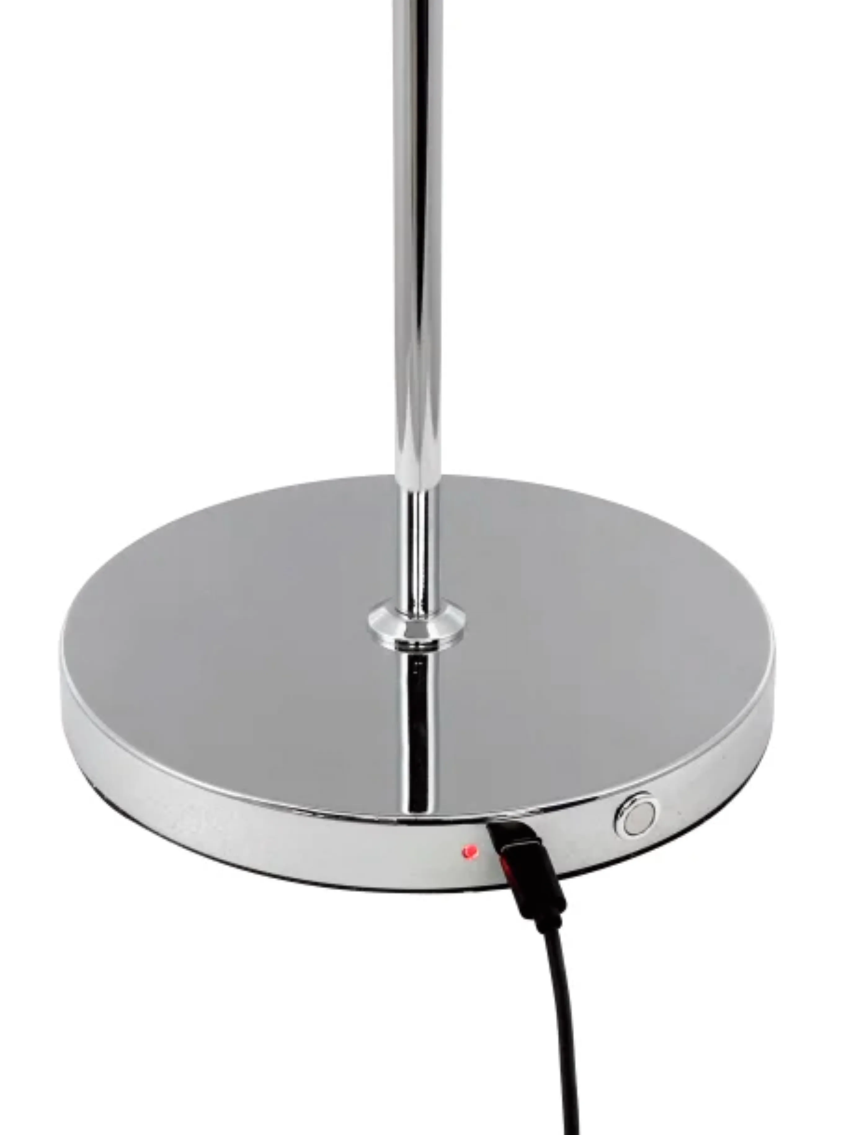 Dyberg Larsen - Garda LED Tablelamp - schreibtisch- & tischlampen - white with chrome - 2