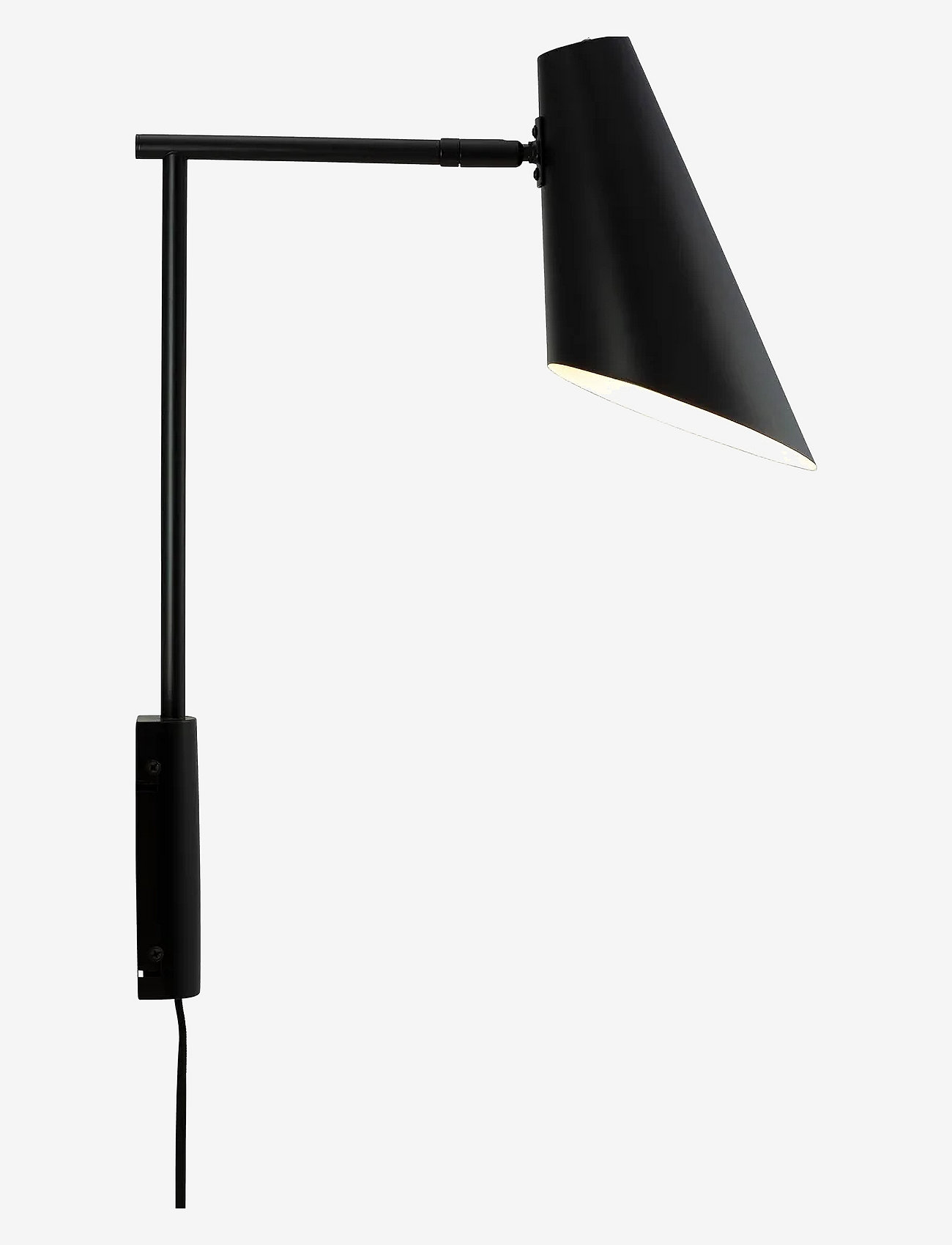 Dyberg Larsen - Cale Wall lamp w/rod matt Black - vegglamper - black - 1