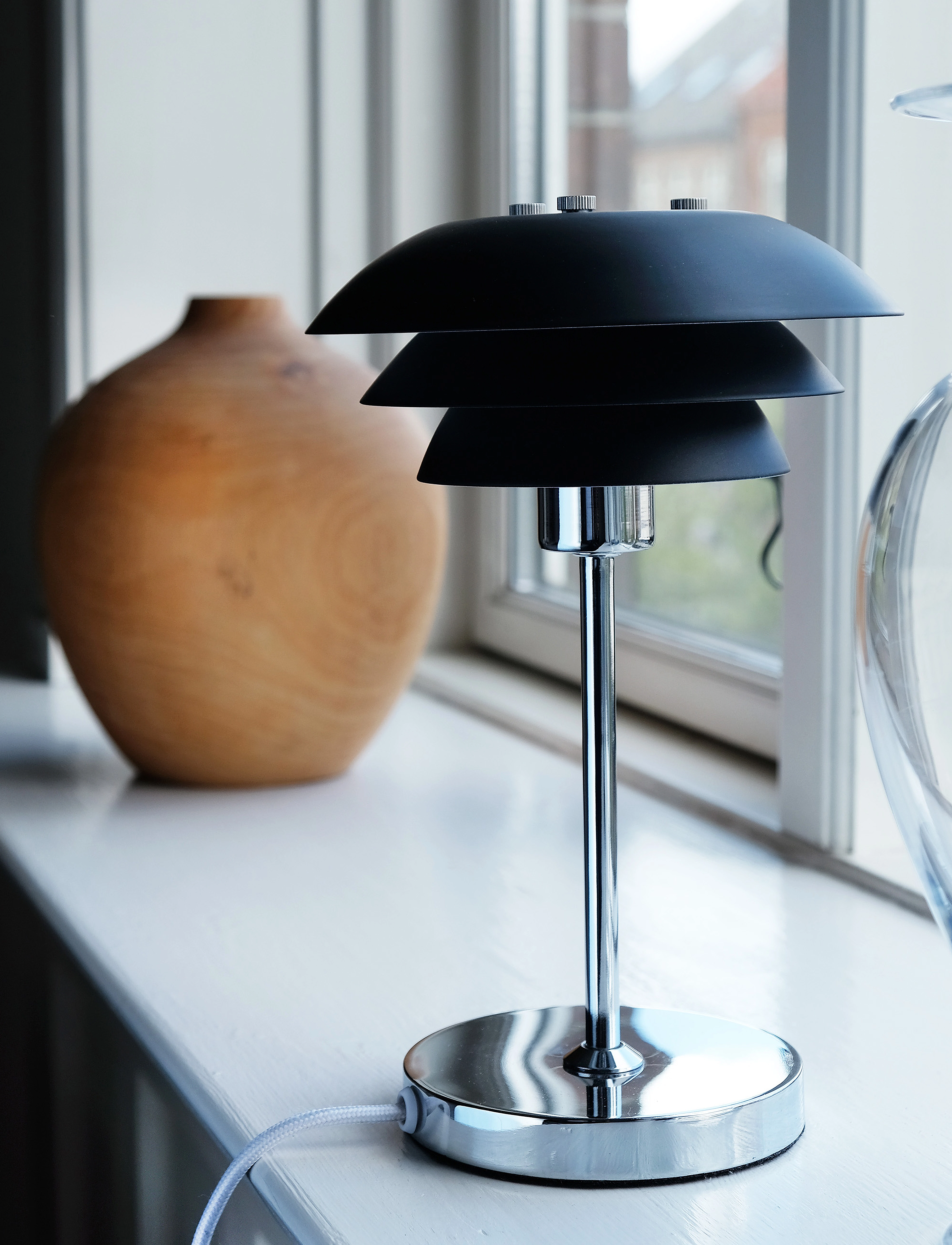 Dyberg Larsen Dl16 Bordlampe Sort, H25 cm, Lamps, Schwarz - Table Homeware