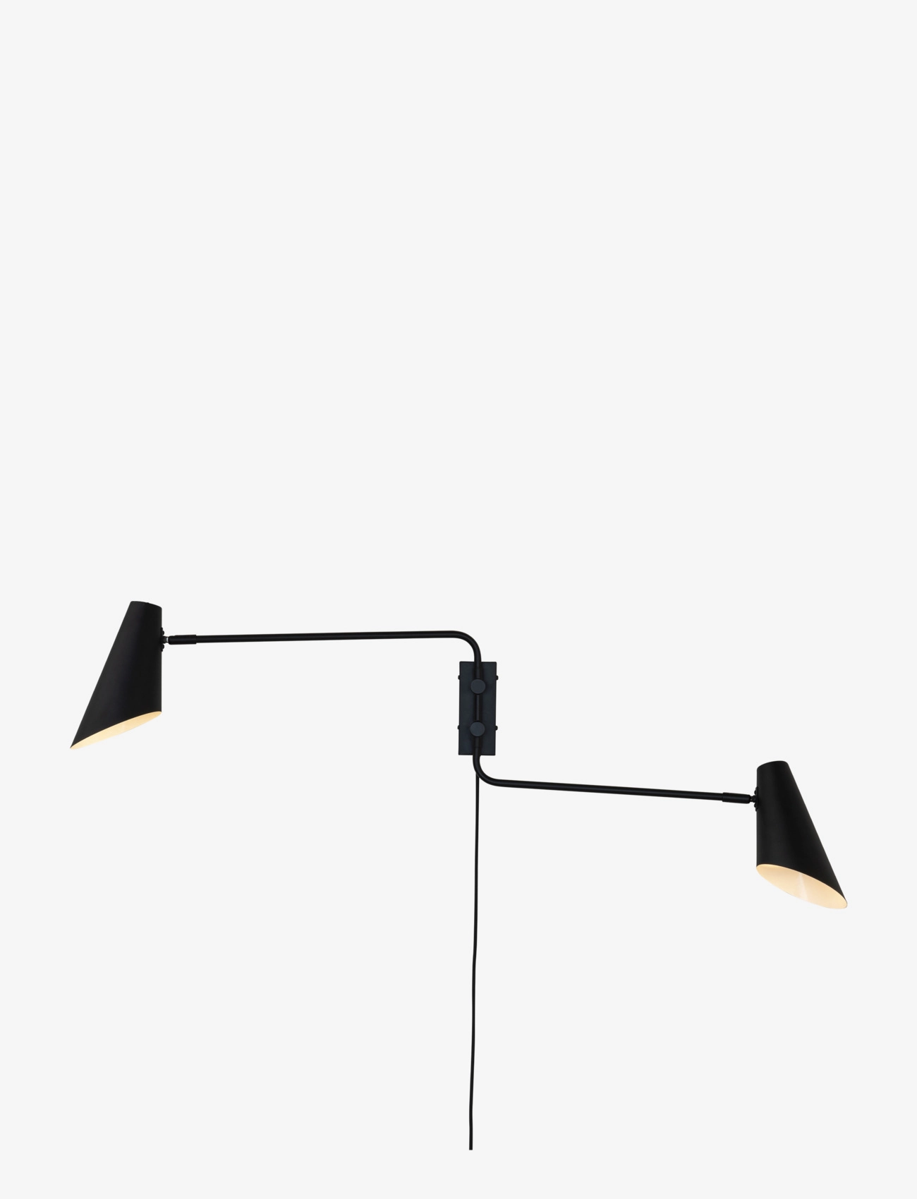 Dyberg Larsen - Cale black wall lamp w/ 2 arms - seinalambid - black - 2