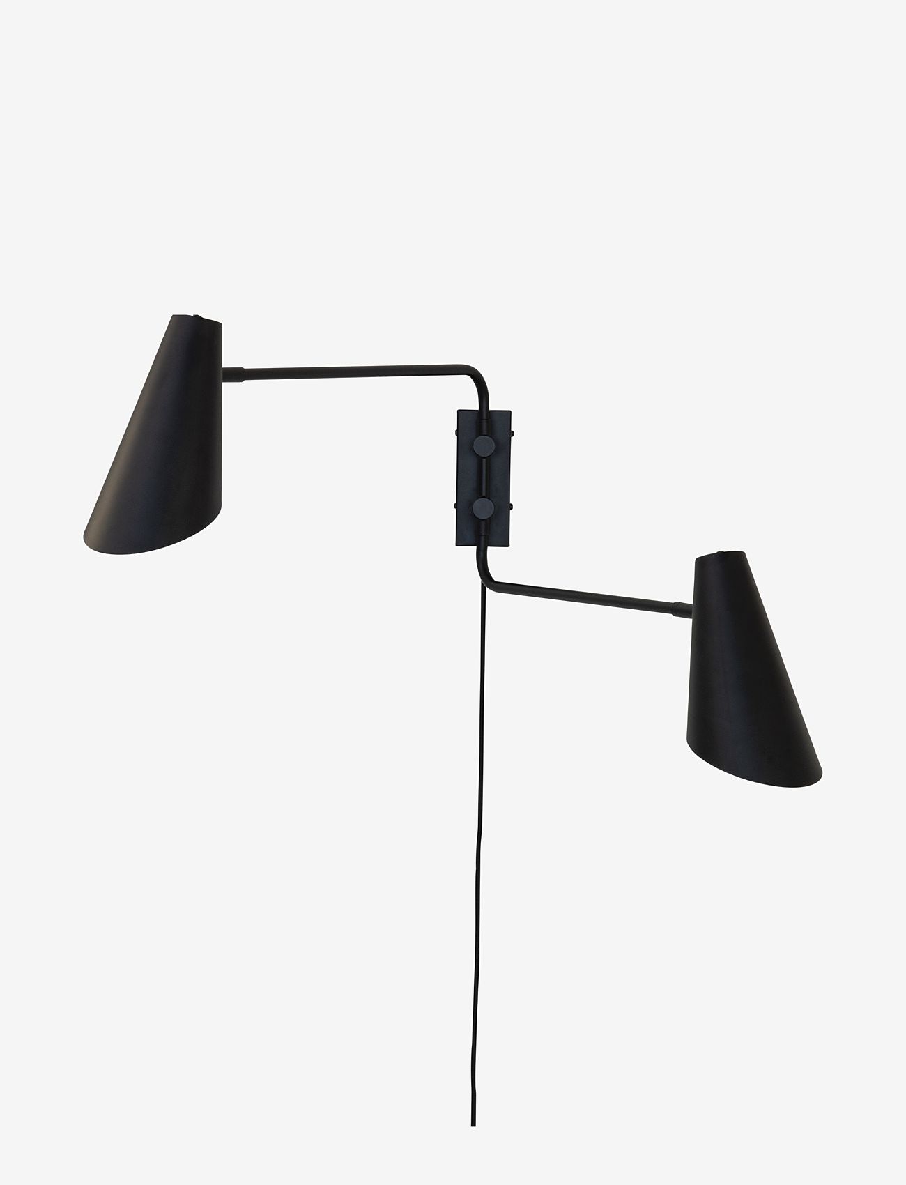 Dyberg Larsen - Cale black wall lamp w/ 2 arms - seinalambid - black - 3