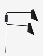 Dyberg Larsen - Cale black wall lamp w/ 2 arms - wandleuchten - black - 3
