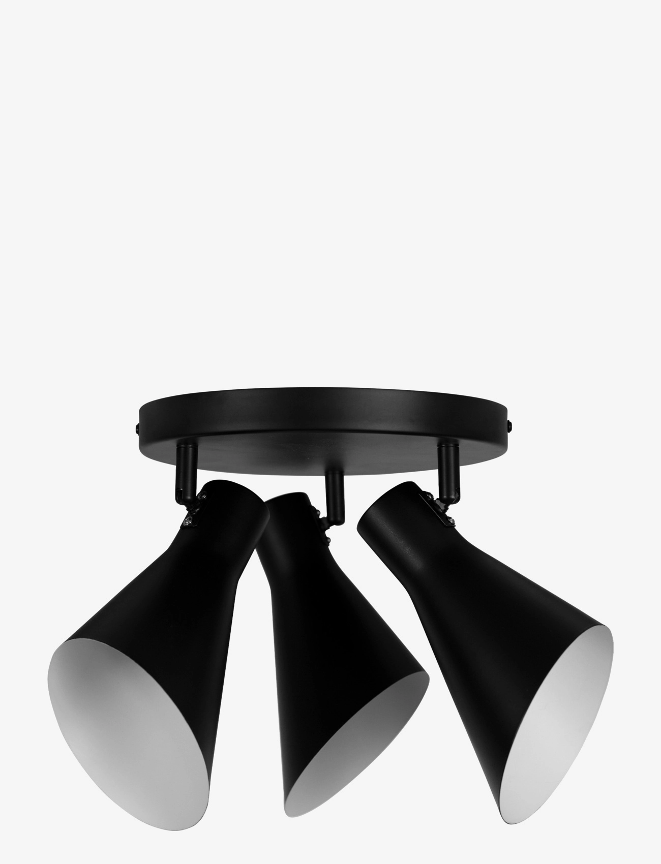 Dyberg Larsen Denver Round Rail W/ 3 Spots, H25 cm, Ceiling Lamps, Schwarz - Spotlights, Homeware