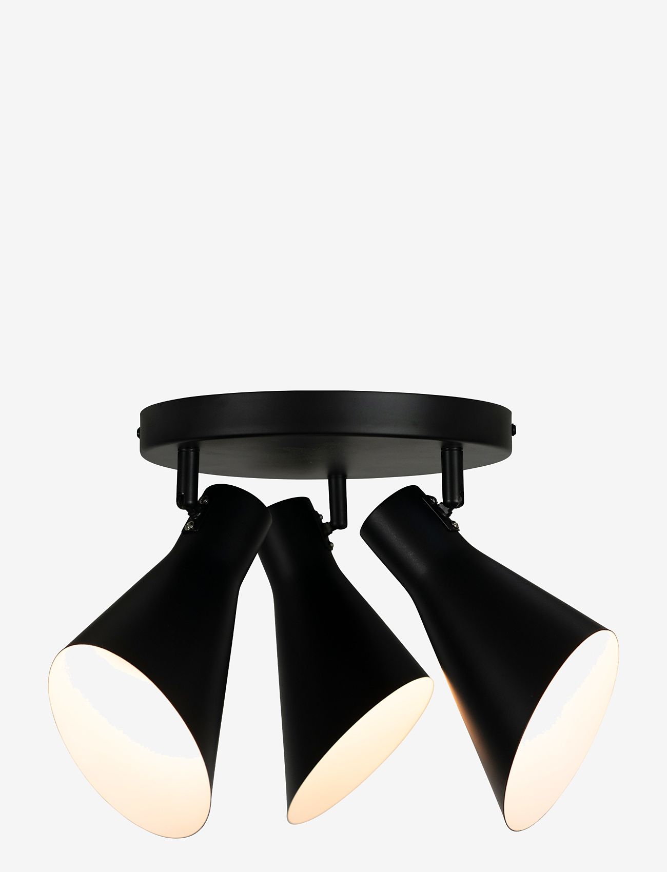 Dyberg Larsen - Denver Round Rail w/ 3 spots - deckenlampen - matte black - 1