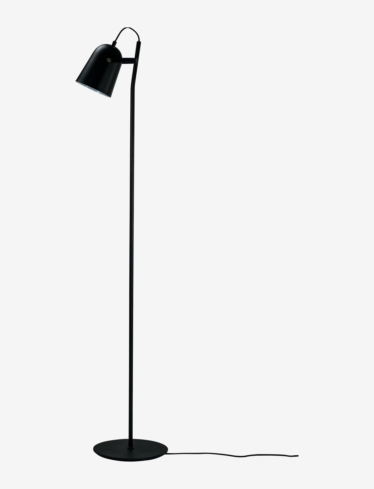 Dyberg Larsen Oslo Gulvlampe Mat Sort, H130 cm, Black, Lamper > Gulvlamper, Unisex