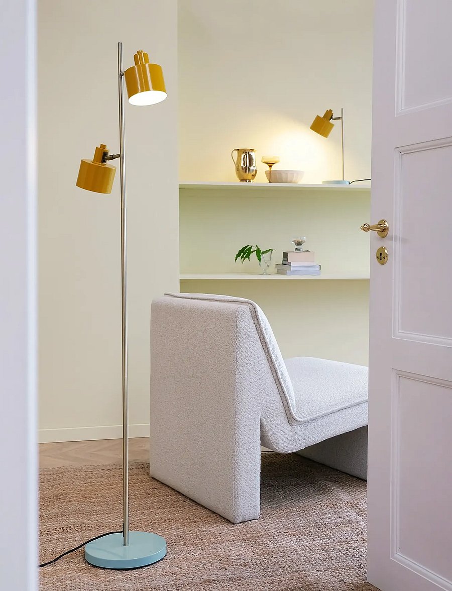 Dyberg Larsen - Ocean Floor lamp Curry - põrandalambid - curry - 4