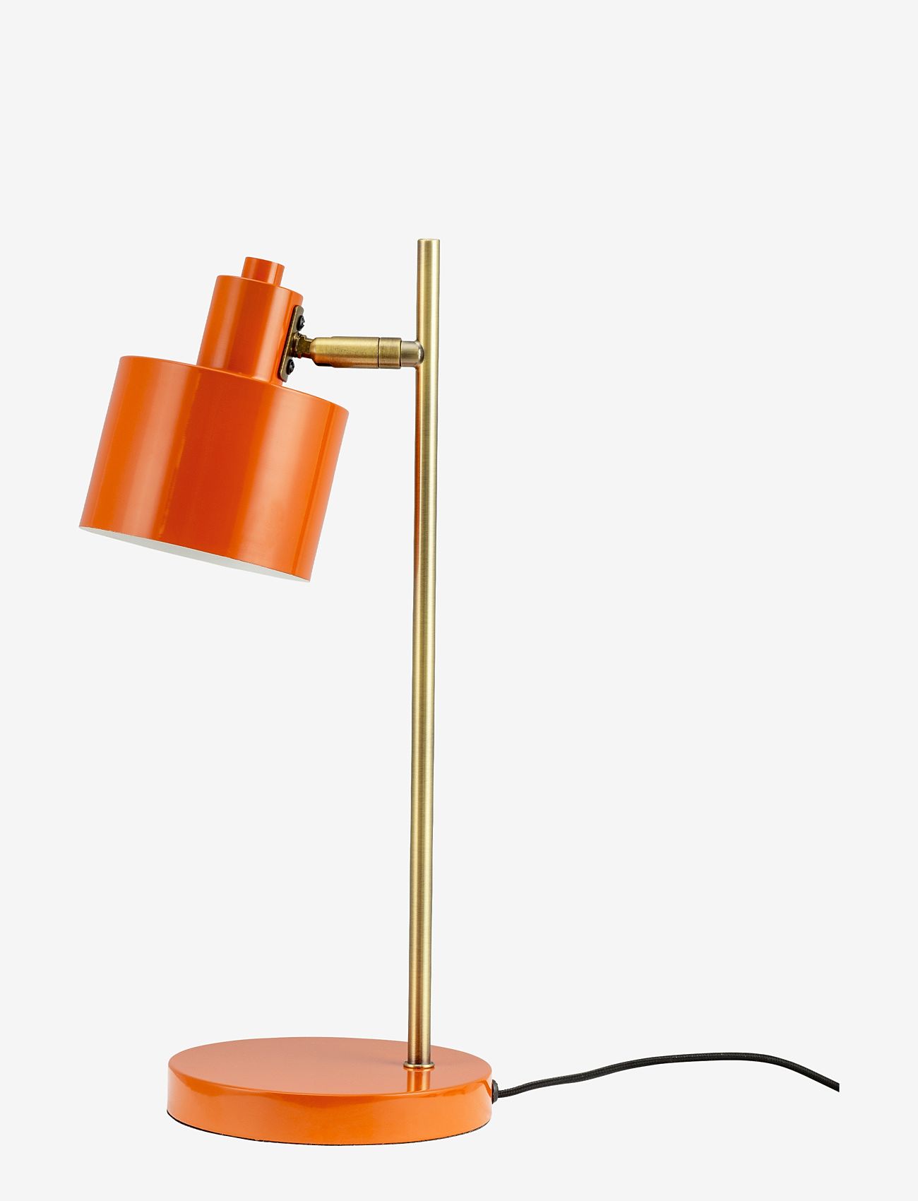 Dyberg Larsen - Ocean orange/ messing bordlampe - bordslampor - orange/ brass - 0