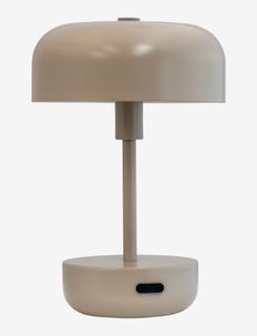 Haipot brun LED genopladelig bordlampe, Dyberg Larsen