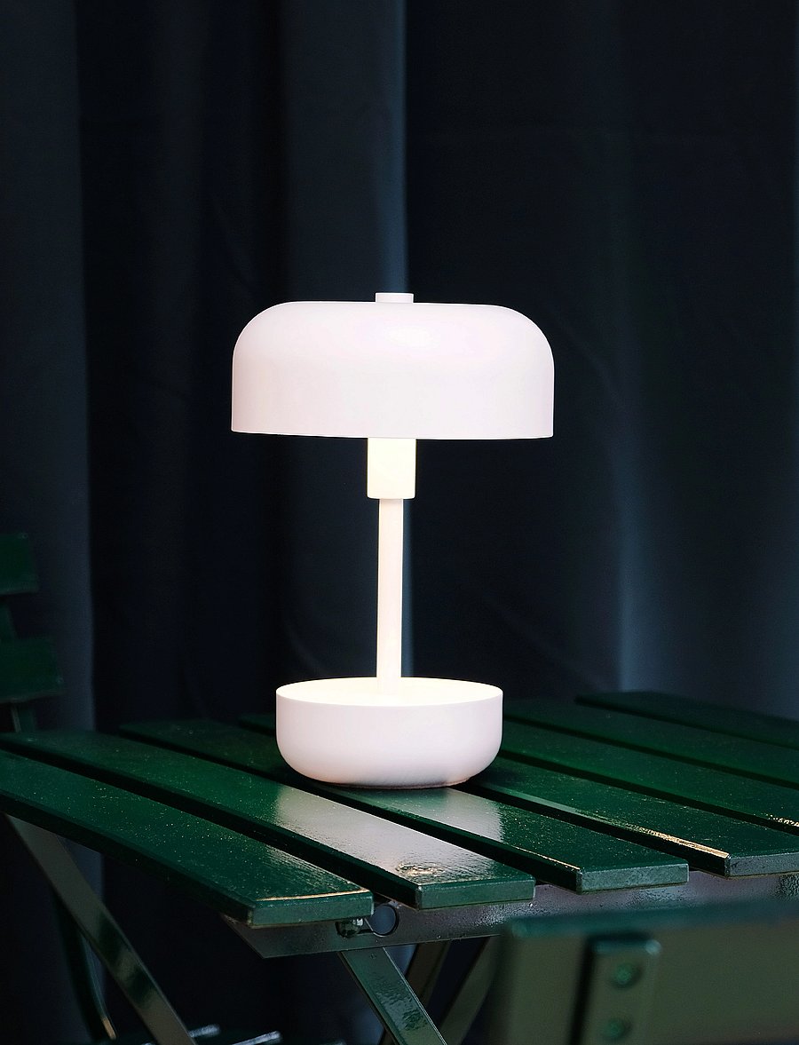 Dyberg Larsen - Haipot Portable Table Lamp - mobile lampen - white - 3