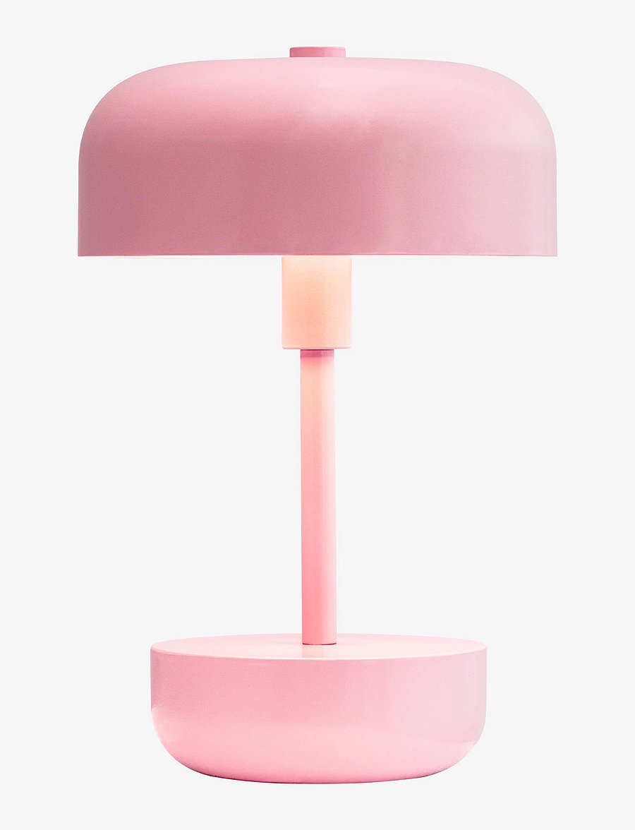 Dyberg Larsen - Haipot Portable Table Lamp - gartenleuchten - pink - 1