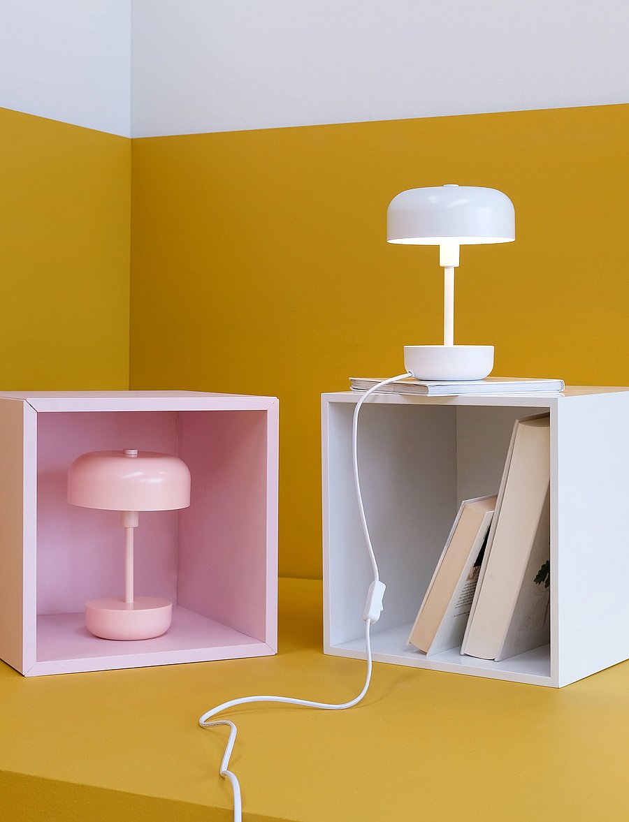 Dyberg Larsen - Haipot Portable Table Lamp - gartenleuchten - pink - 3