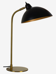 Dyberg Larsen - Futura Table lamp medium - schreibtisch- & tischlampen - black/brass - 0