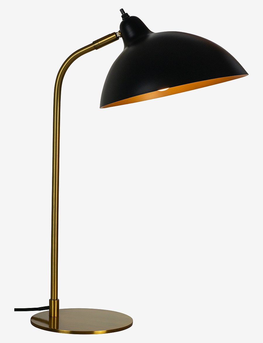 Dyberg Larsen - Futura Table lamp medium - schreibtisch- & tischlampen - black/brass - 4