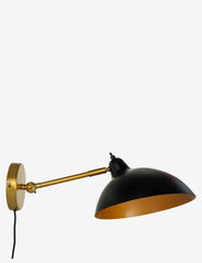 Dyberg Larsen - Futura Wall lamp Black/Brass - wandleuchten - black/brass - 0