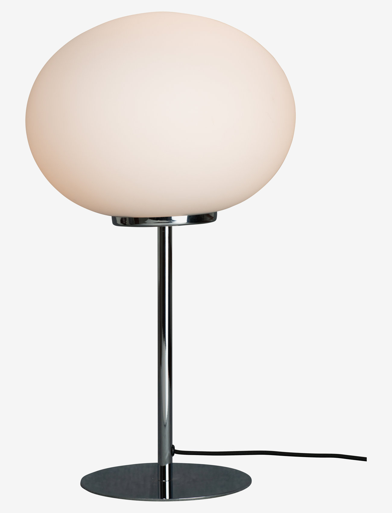 Dyberg Larsen - Queen Opal/ Chrome Table Lamp - bureau- en tafellampen - opal/ chrome - 1
