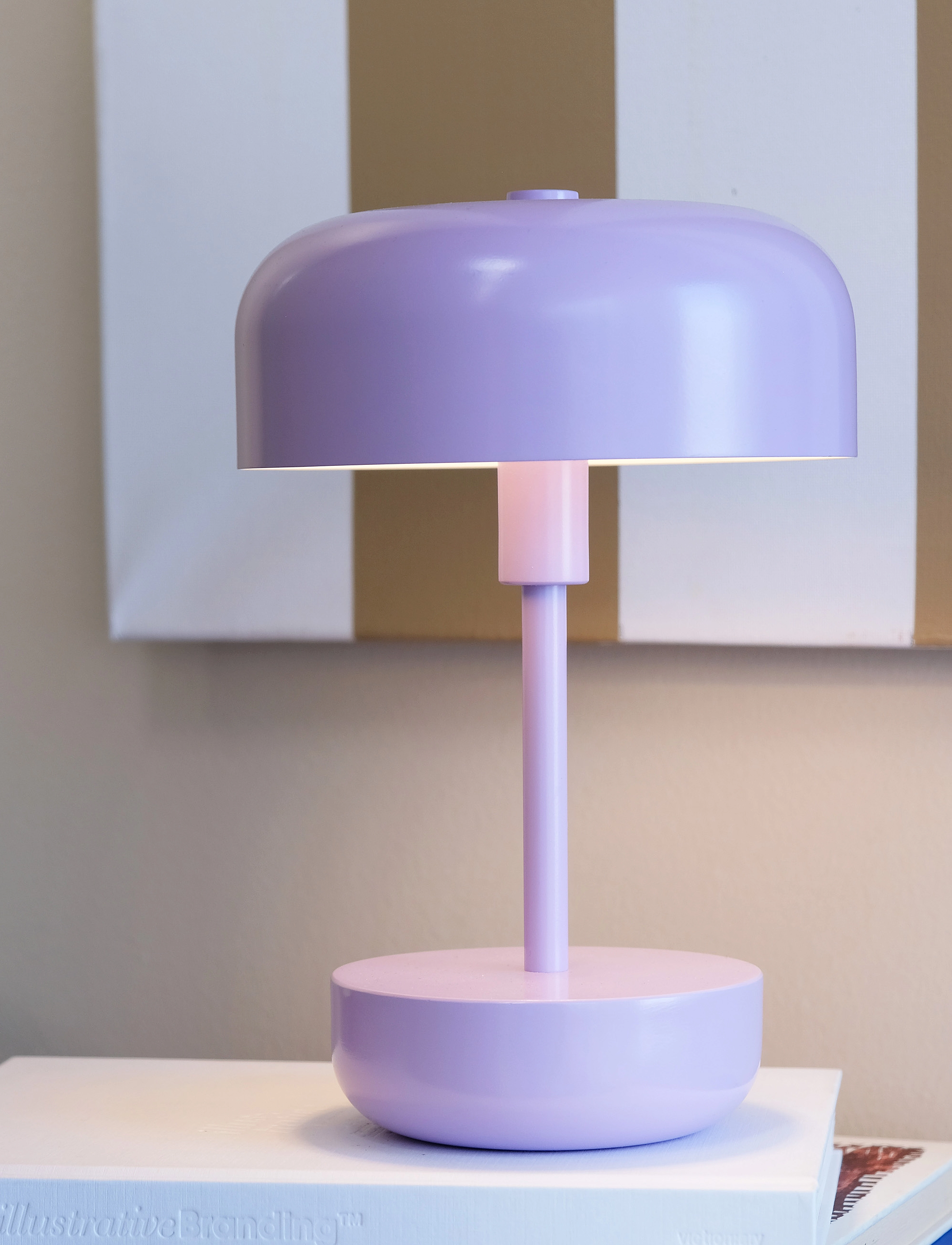 Dyberg Larsen - Haipot rechargeable Table lamp purple LED - mobile lampen - purple - 4