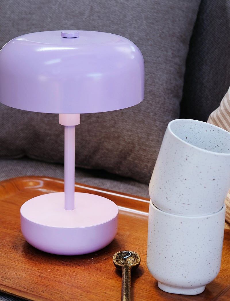 Dyberg Larsen - Haipot rechargeable Table lamp purple LED - bordslampor - purple - 5