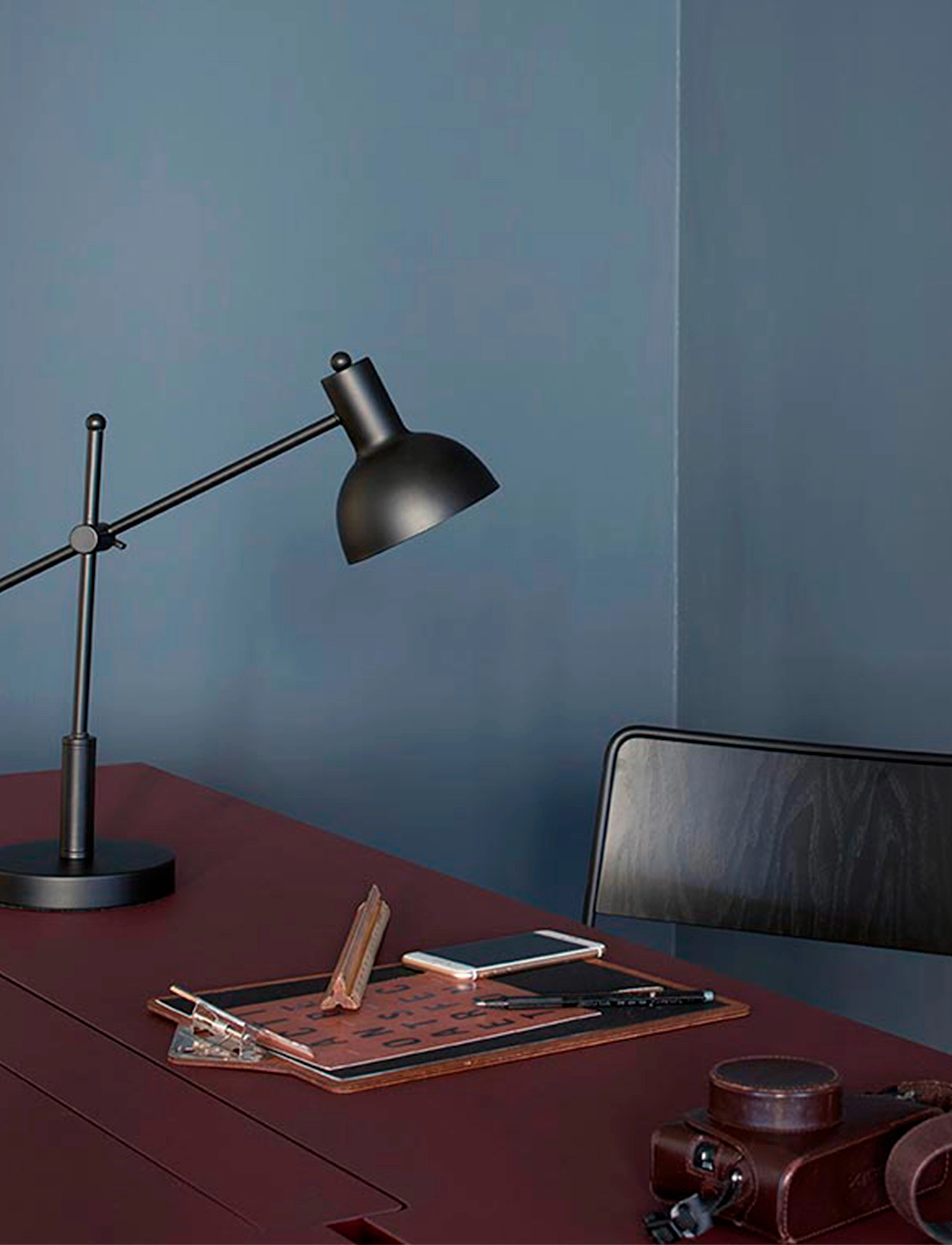 Dyberg Larsen London Bordlampe, H42 cm, Lamps, Schwarz - Table Homeware