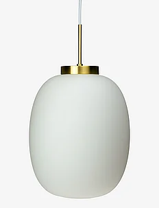 DL39 Opal/ brass Small pandent lamp, Dyberg Larsen