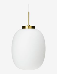 DL39 Opal/ brass Small pandent lamp, Dyberg Larsen
