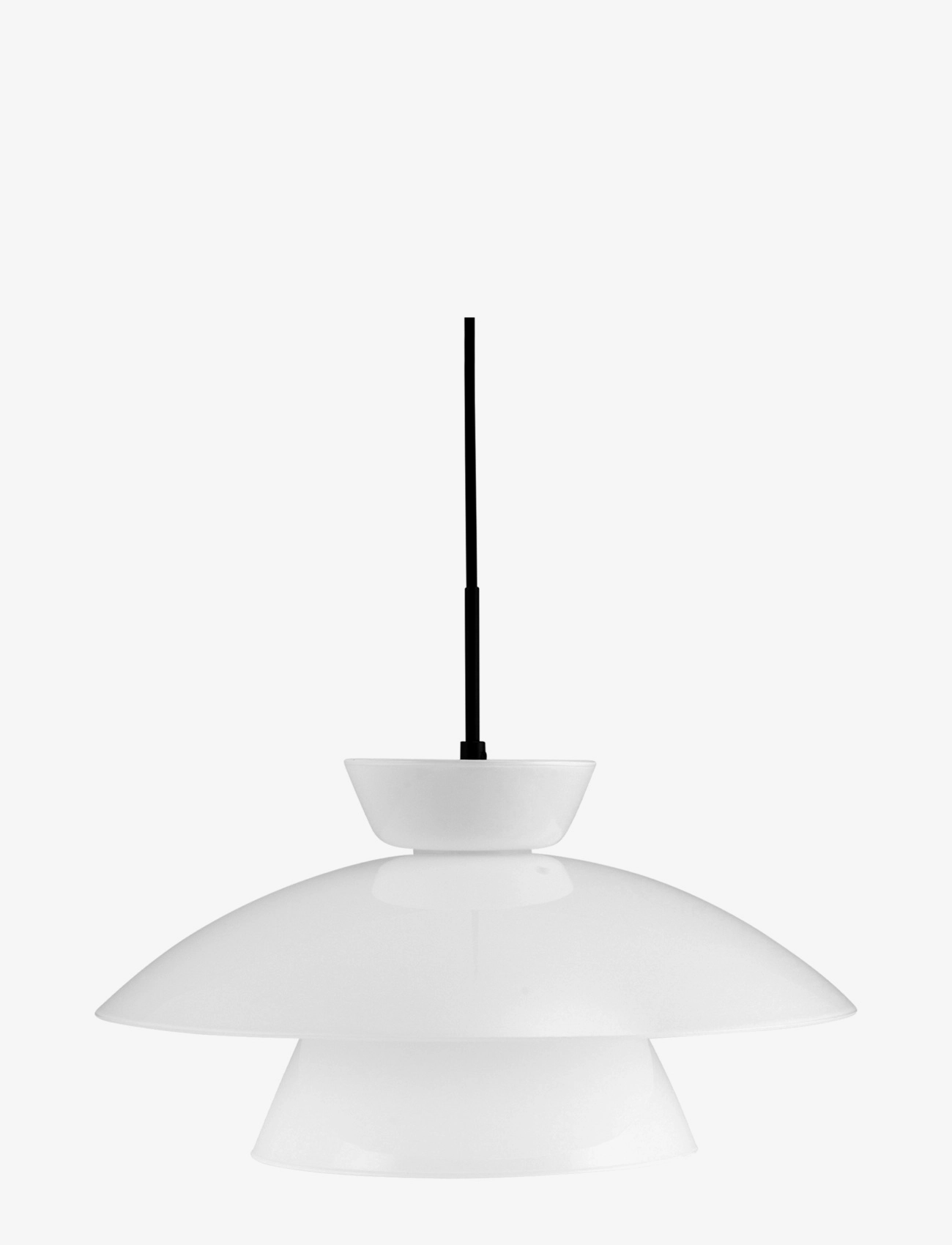 VALBY Pendant  D20 cm - OPAL/ BLACK