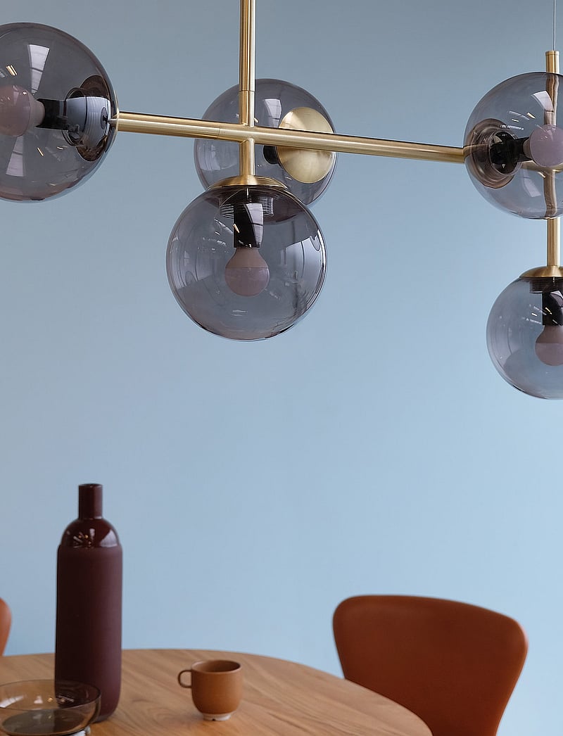 Dyberg Larsen - COMO Long table pendant Messing - pendellampen - smoke/ brass - 4