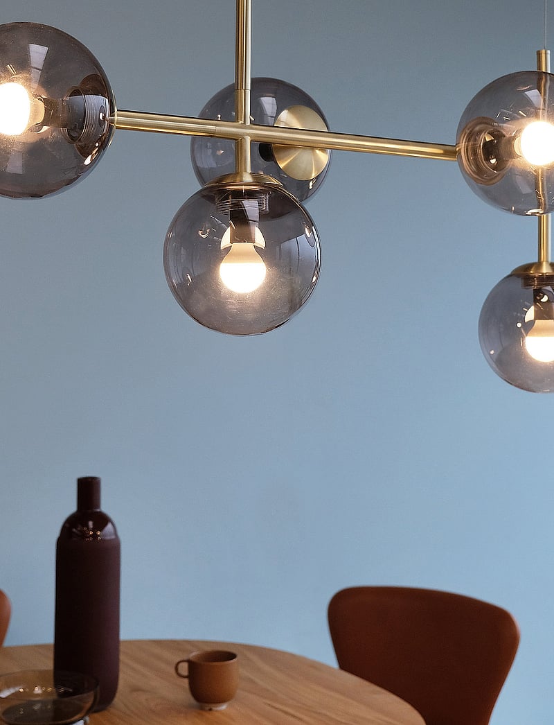 Dyberg Larsen - COMO Long table pendant Messing - pendellampen - smoke/ brass - 5