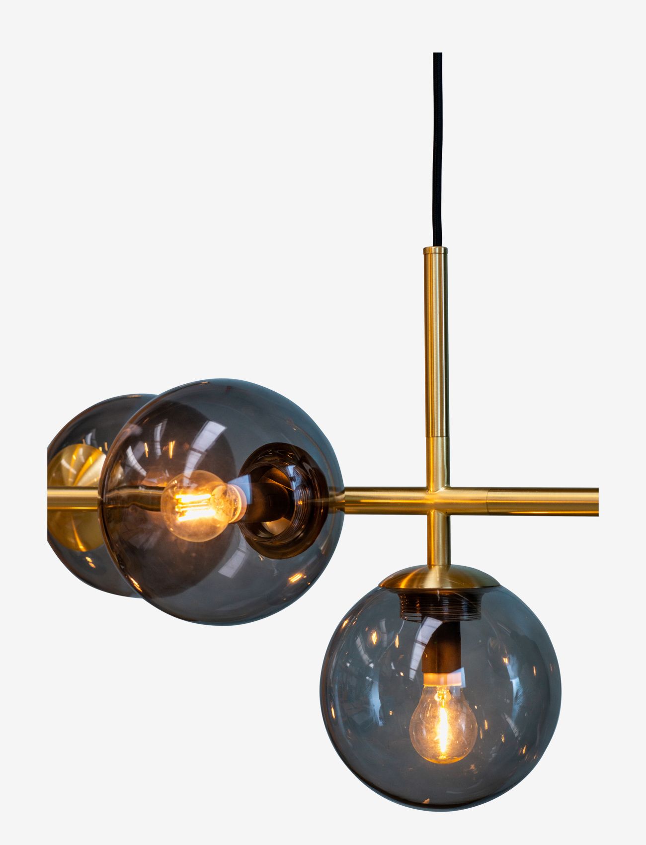 Dyberg Larsen - COMO Long table pendant Messing - pendellampen - smoke/ brass - 2
