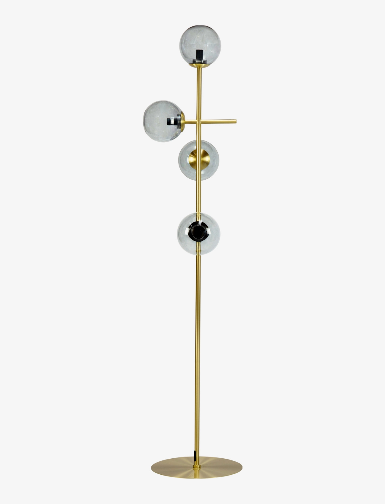 DYBERG LARSEN Como Gulvlampe Røg/ Messing Patterned - H34CM - Unisex