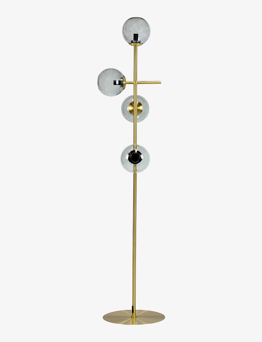 Dyberg Larsen - Como Floor Lamp - grindų šviestuvai - brass/ smoke - 1