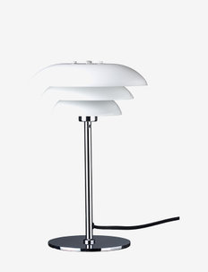 DL20 Opal/Chrome Table Lamp, Dyberg Larsen
