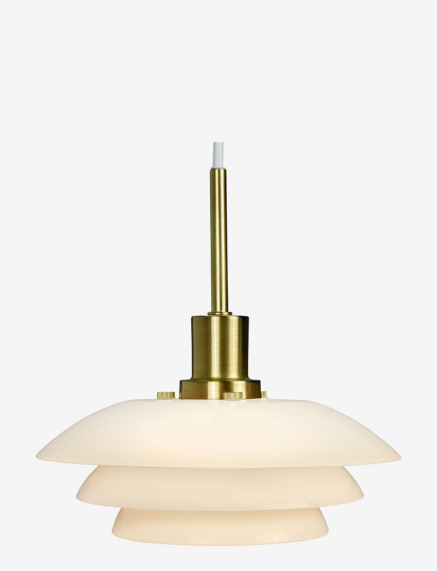 Dyberg Larsen - Opal Pendel - rippvalgustid - white - 2