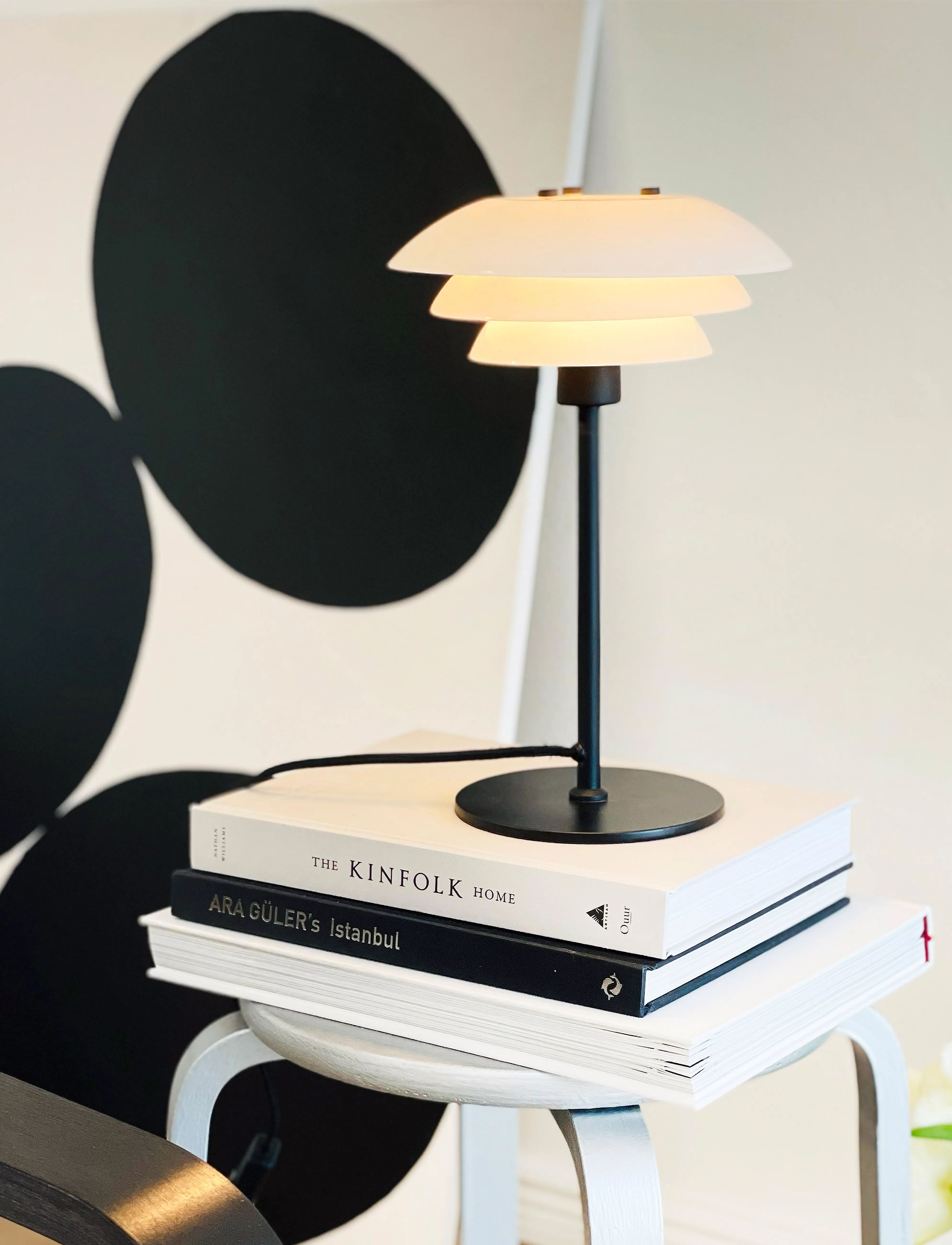 Dyberg Larsen Dl20 Opal Bordlampe, H30 cm x 20, Lamps, Schwarz - Table Homeware