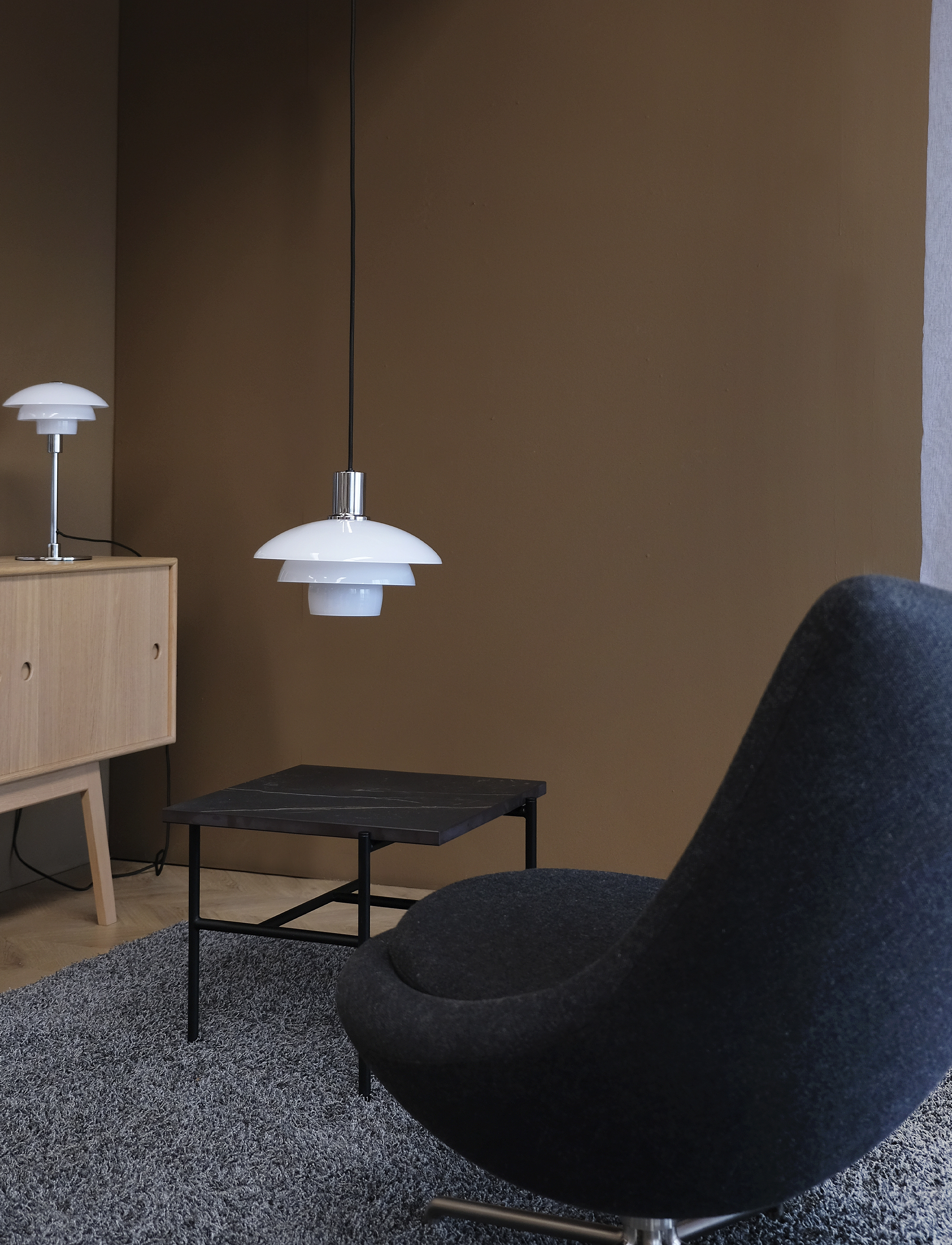 Dyberg Larsen Morph Opal Bordlampe, H21 cm, Lamps, Weiß - Table Homeware