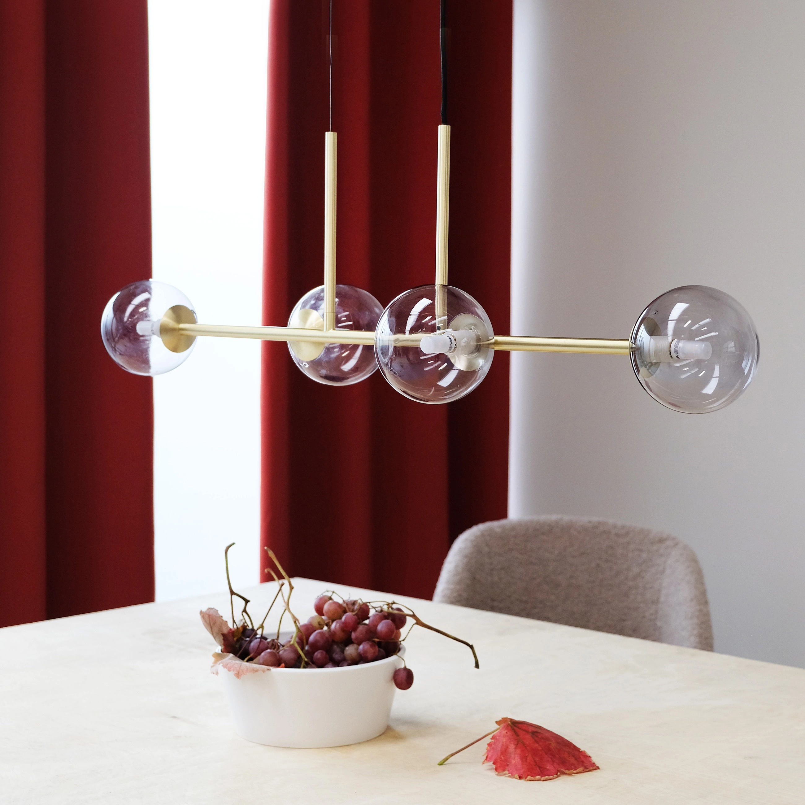 Dyberg Larsen Clark Langbordspendel, H26 cm, Ceiling Lamps, Gold - Pendant Homeware