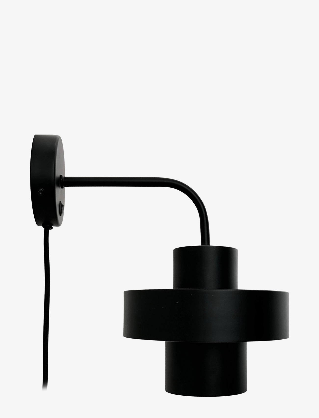 DYBERG LARSEN Stoke Væglampe Mat Sort Schwarz - Ø 20 CM - Unisex